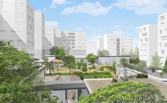 המראה העתידי של היישוב // הדמיה: באדיבות משרד הבינוי והשיכון